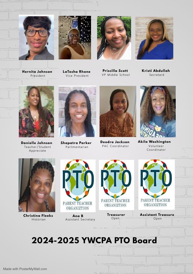 YWCPA PTO Board Members